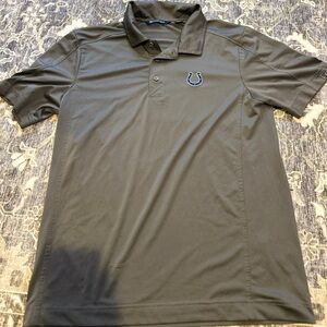 Men's Indianapolis Colts Cutter & Buck Steel Prospect Textured Stretch Polo